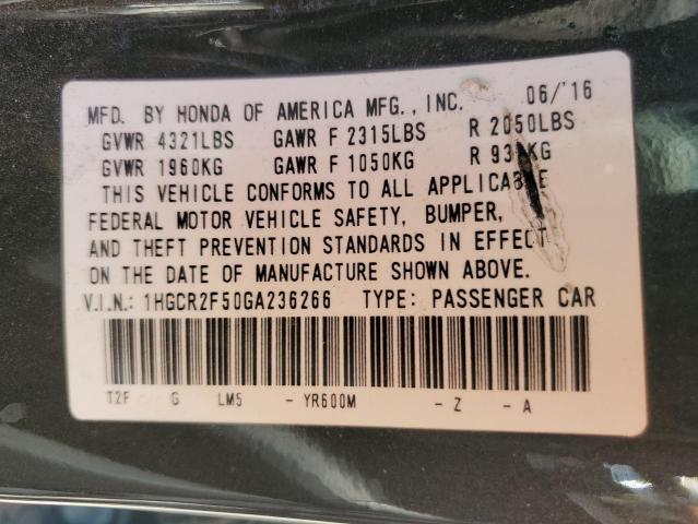 2016 HONDA ACCORD SPO 1HGCR2F50GA236266