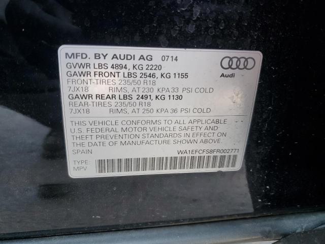 wa1efcfs8fr002771 - 2015 Audi q3 premium plus - #62912355