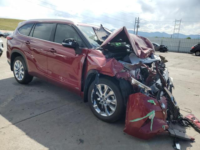 Vin: 5tdxbrch9ns555080, lot: 61753235, toyota highlander hybrid limited 20224