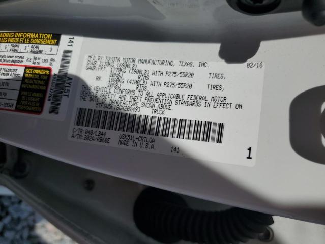 2016 TOYOTA TUNDRA DOU - 5TFSW5F18GX202493