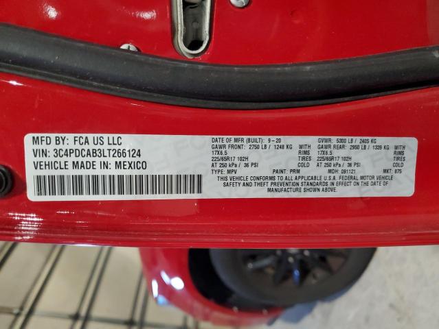 2020 DODGE JOURNEY SE - 3C4PDCAB3LT266124