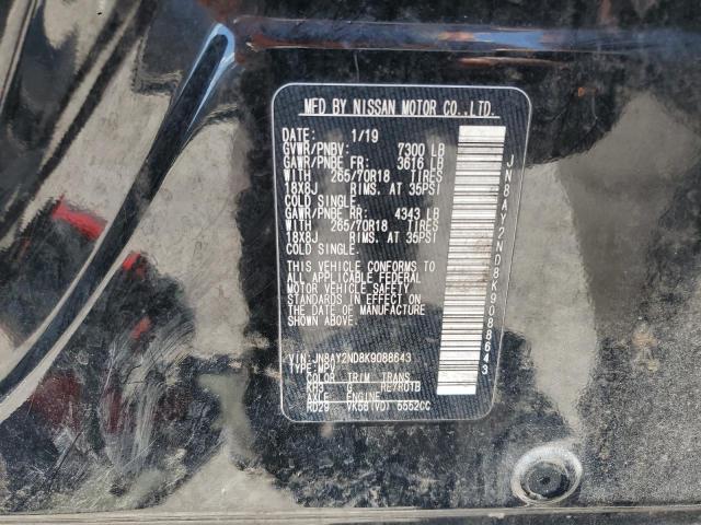 2019 NISSAN ARMADA SV JN8AY2ND8K9088643