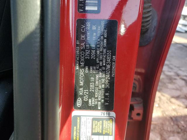 2021 KIA FORTE FE - 3KPF24AD7ME348551