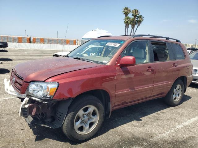 TOYOTA HIGHLANDER 2004 red 4dr spor gas JTEDD21A440077478 photo #1