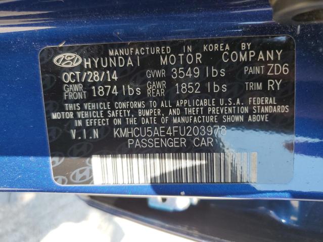 2015 HYUNDAI ACCENT GLS KMHCU5AE4FU203978