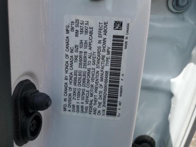 2019 HONDA CR-V EX - 2HKRW2H50KH664998