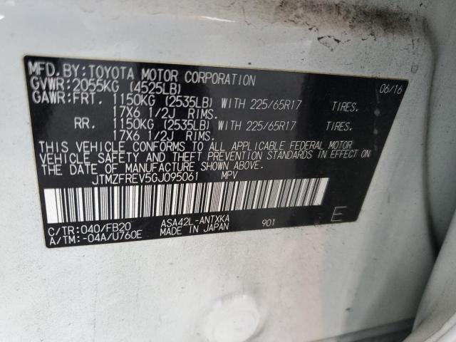 2016 TOYOTA RAV4 LE - JTMZFREV5GJ095061