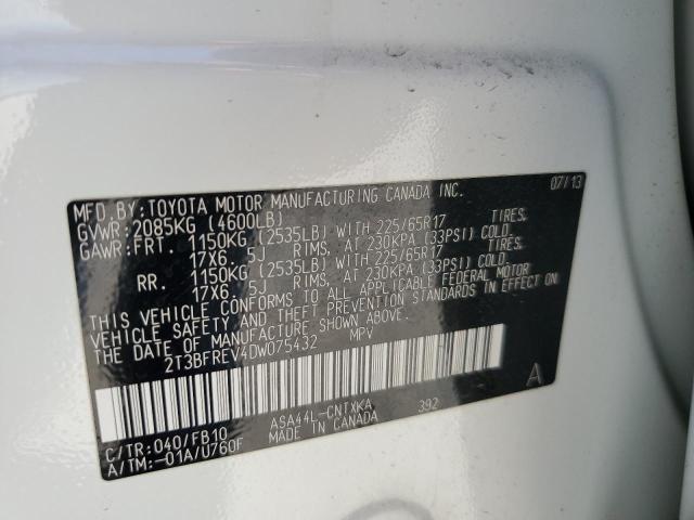 2013 TOYOTA RAV4 LE - 2T3BFREV4DW075432