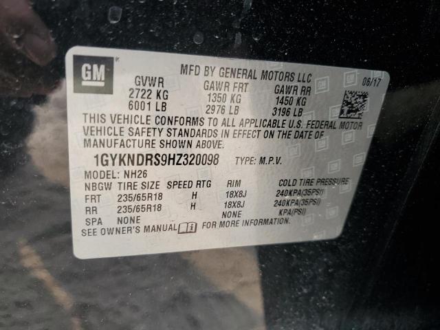 2017 CADILLAC XT5 LUXURY - 1GYKNDRS9HZ320098