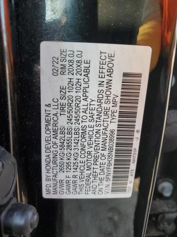 2022 HONDA PILOT SPOR - 5FNYF6H35NB038996