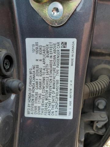2020 HONDA CIVIC SPOR 2HGFC2F80LH507685