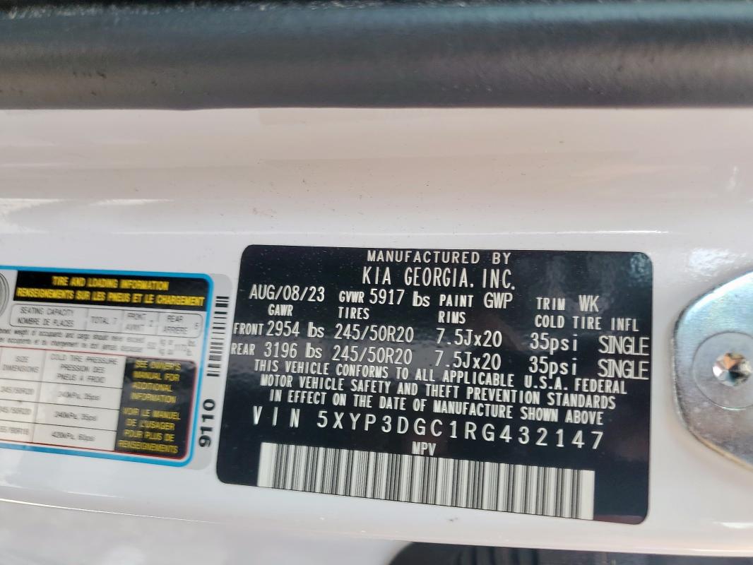 2024 KIA TELLURIDE - 5XYP3DGC1RG432147
