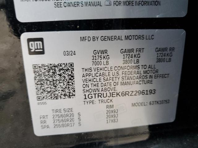 2024 GMC SIERRA K15 1GTRUJEK6RZ296193