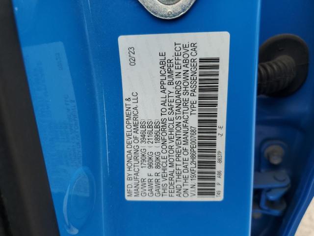 2023 HONDA CIVIC SPOR - 19XFL2H86PE007687