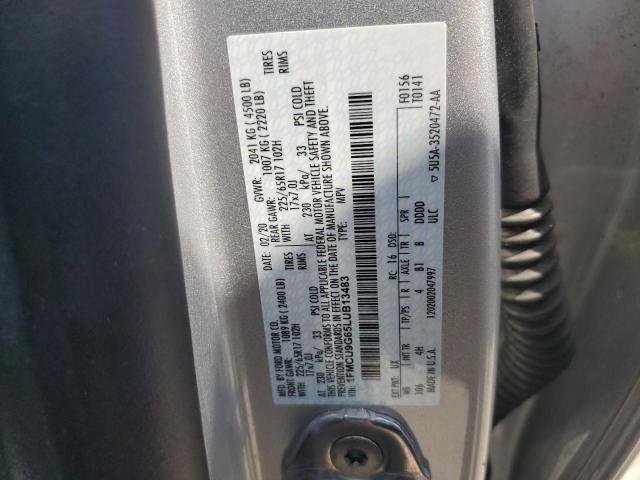 2020 FORD ESCAPE SE - 1FMCU9G65LUB13483