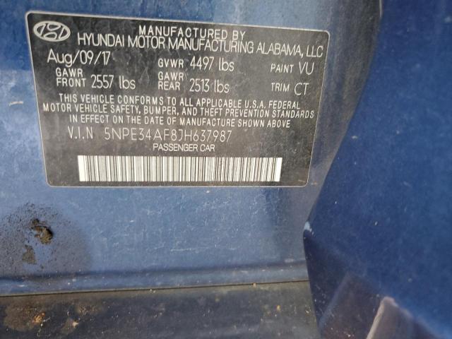 2018 HYUNDAI SONATA SPO 5NPE34AF8JH637987