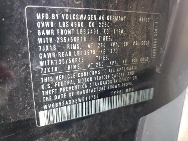 2014 VOLKSWAGEN TIGUAN S - WVGBV3AXXEW511786