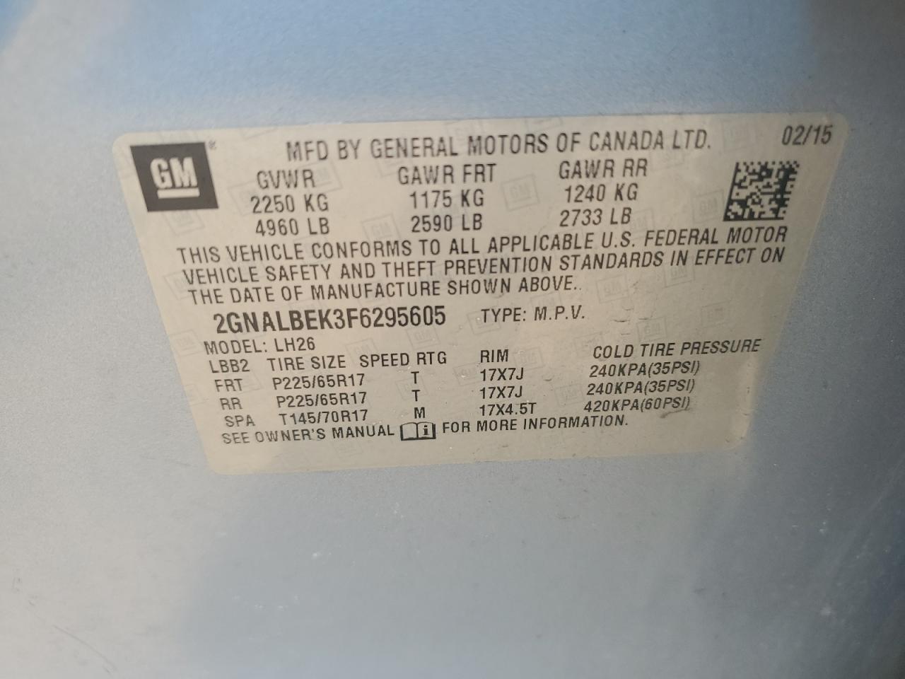 CHEVROLET EQUINOX LT