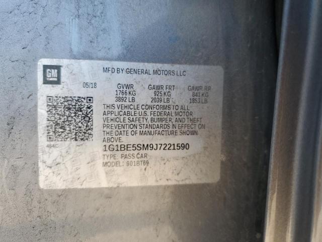 2018 CHEVROLET CRUZE LT - 1G1BE5SM9J7221590