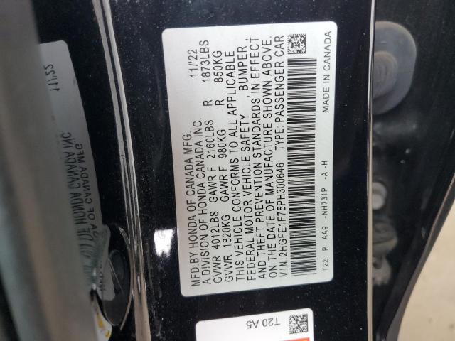 2023 HONDA CIVIC EX 2HGFE1F75PH300646
