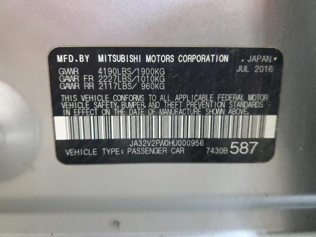 2017 MITSUBISHI LANCER ES JA32V2FW0HU000956