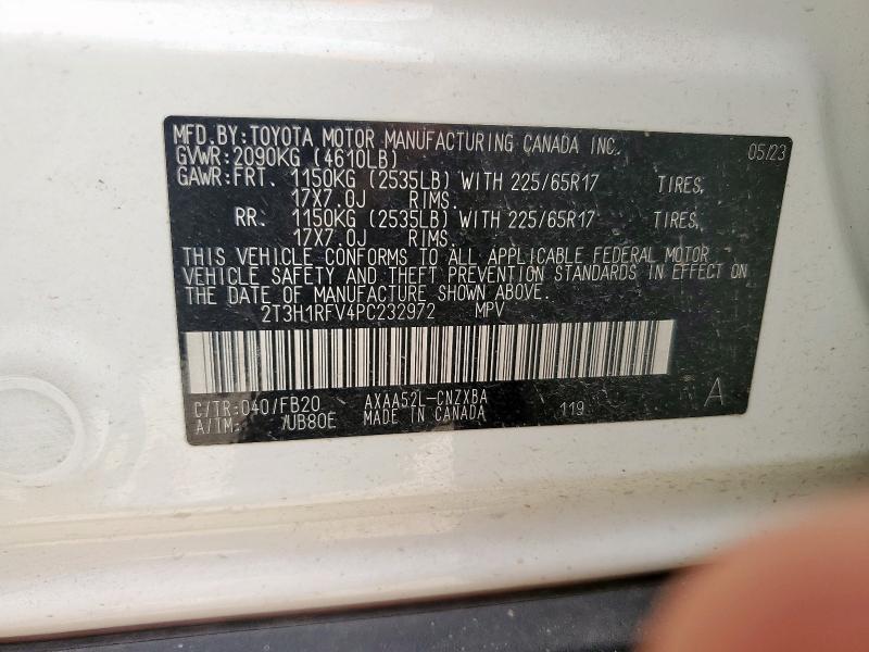 2023 TOYOTA RAV4 LE - 2T3H1RFV4PC232972