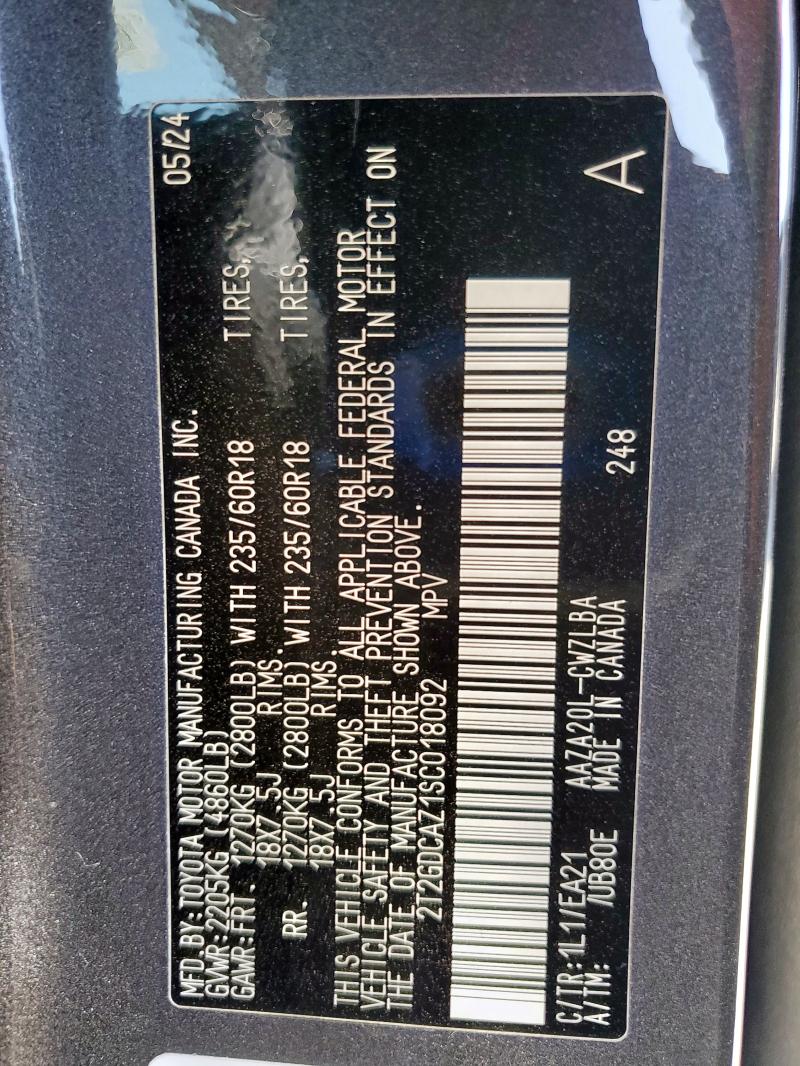 2025 LEXUS NX 250 PRE 2T2GDCAZ1SC018092