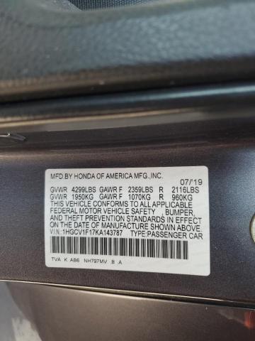 2019 HONDA ACCORD LX - 1HGCV1F17KA143787