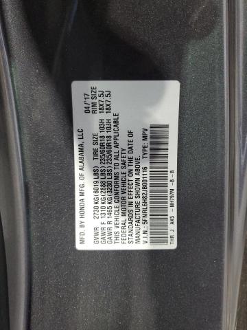 2018 HONDA ODYSSEY TO 5FNRL6H82JB001116