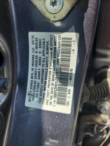 2020 HONDA CIVIC SPOR - 19XFC2F81LE017671
