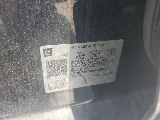 2019 CHEVROLET TAHOE C150 1GNSCBKC6KR139039