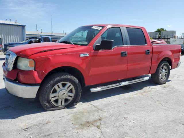 FORD F150 SUPER 2008 red crew pic gas 1FTRW12W08KE97712 photo #1