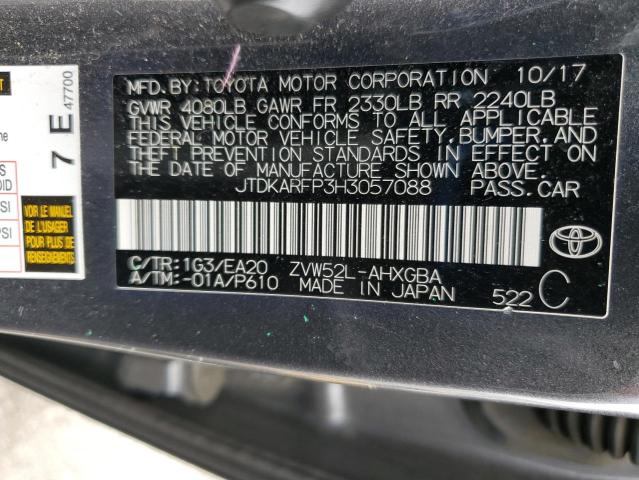 2017 TOYOTA PRIUS PRIM JTDKARFP3H3057088