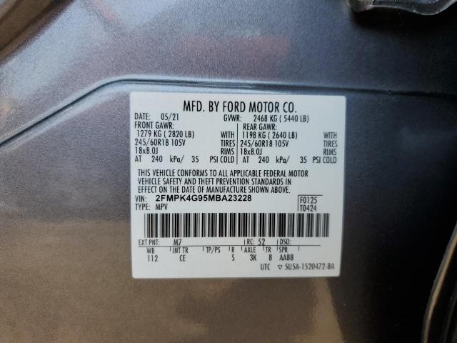 2021 FORD EDGE SE - 2FMPK4G95MBA23228