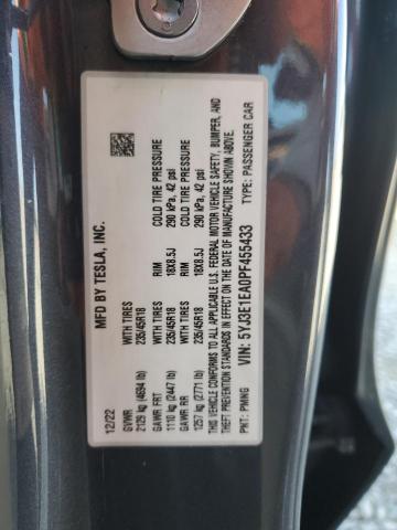2023 TESLA MODEL 3 5YJ3E1EA0PF455433