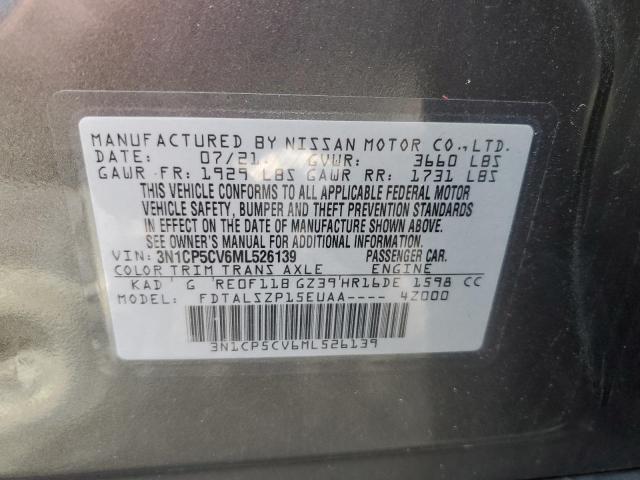 2021 NISSAN KICKS SV - 3N1CP5CV6ML526139