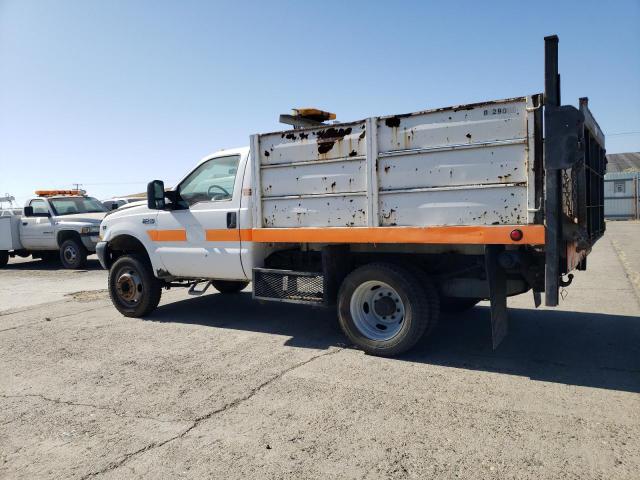 FORD F450 SUPER 2002 white chassis gas 1FDXF46S82ED13912 photo #3