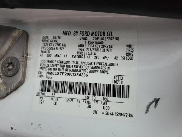 2019 FORD TRANSIT CO - NM0LS7E20K1384236