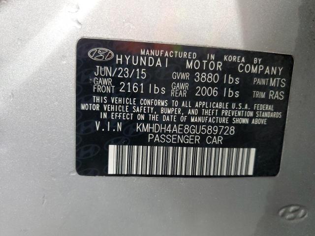 2016 HYUNDAI ELANTRA - KMHDH4AE8GU589728