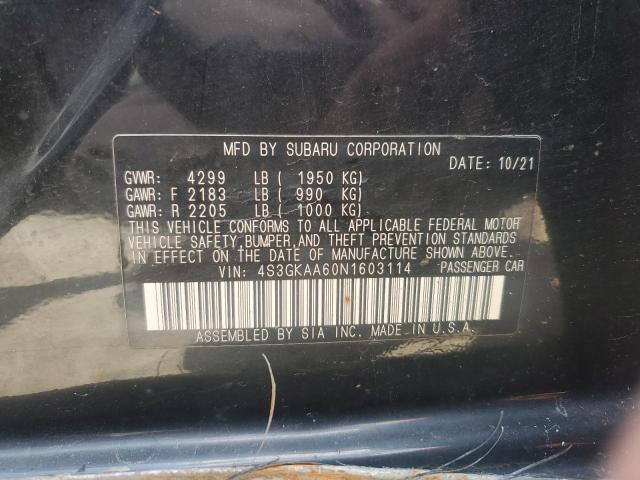 2022 SUBARU IMPREZA 4S3GKAA60N1603114
