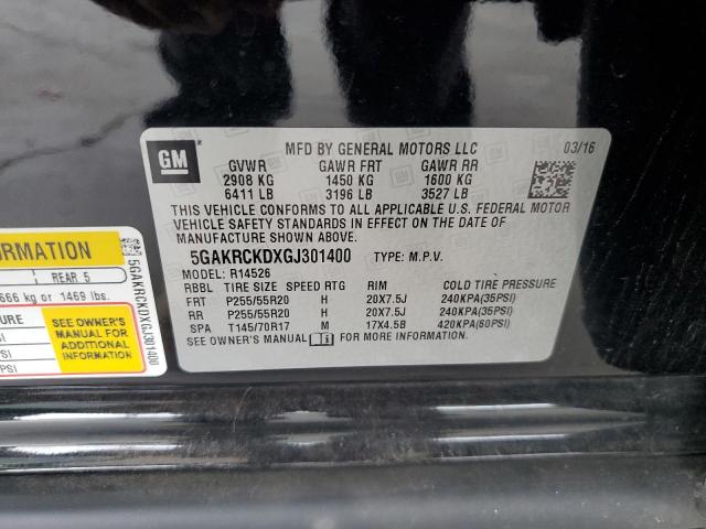 2016 BUICK ENCLAVE - 5GAKRCKDXGJ301400