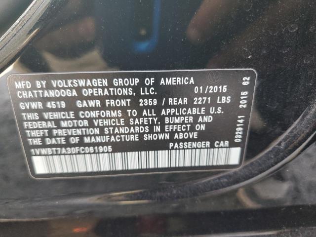 2015 VOLKSWAGEN PASSAT SE 1VWBT7A30FC061905