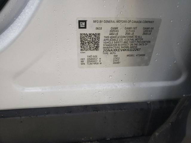 2019 CHEVROLET EQUINOX LT - 2GNAXKEV4K6112267