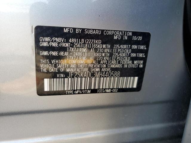 2021 SUBARU FORESTER JF2SKADC3MH440588