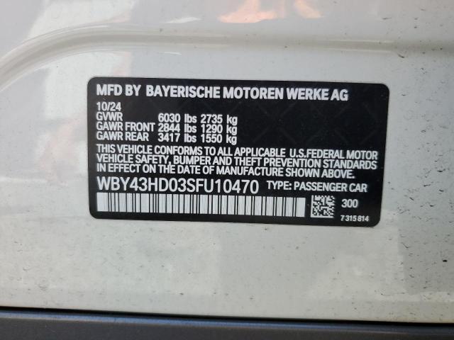 2025 BMW I4 XDRIVE WBY43HD03SFU10470