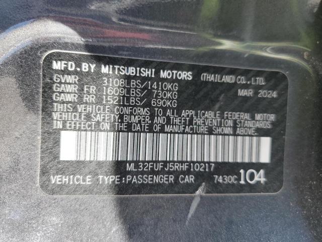 2024 MITSUBISHI MIRAGE G4 - ML32FUFJ5RHF10217