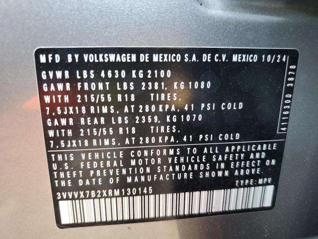 2024 VOLKSWAGEN TAOS 3VVVX7B2XRM130145