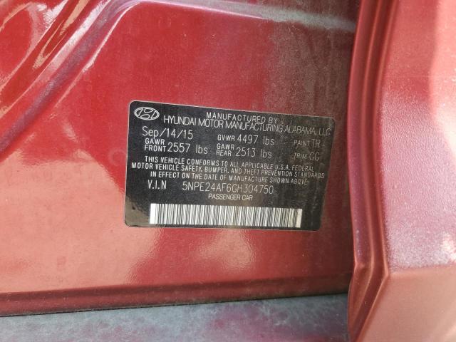 2016 HYUNDAI SONATA SE 5NPE24AF6GH304750