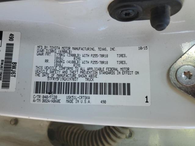 2016 TOYOTA TUNDRA DOU 5TFRY5F19GX197037