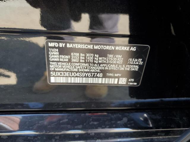 2025 BMW X5 M60I 5UX33EU04S9Y67748